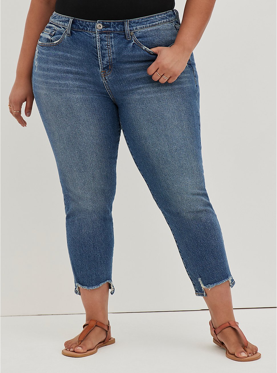 Plus Size Straight Classic Denim High-Rise Jean, ARTISAN, hi-res