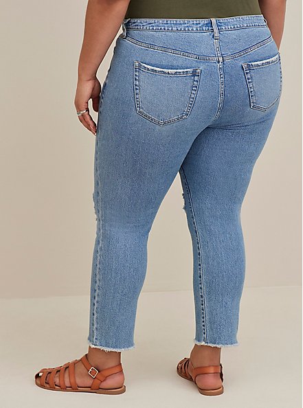 Straight Classic Denim High-Rise Jean, HAPPINESS FORGETS, alternate