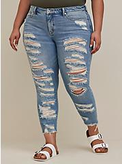Straight Classic Denim High-Rise Jean, SHOT TO HELL, hi-res