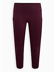 Performance Core Crop Active Legging With Side Pockets, PURPLE, hi-res