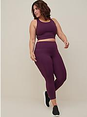 Performance Core Crop Active Legging With Side Pockets, PURPLE, hi-res