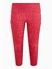 Performance Core Crop Active Legging With Side Pockets, VDAY PINK LEOPARD, hi-res