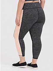 Plus Size Performance Core Crop Active Legging With Side Pockets, SPACE DYE PINK, alternate