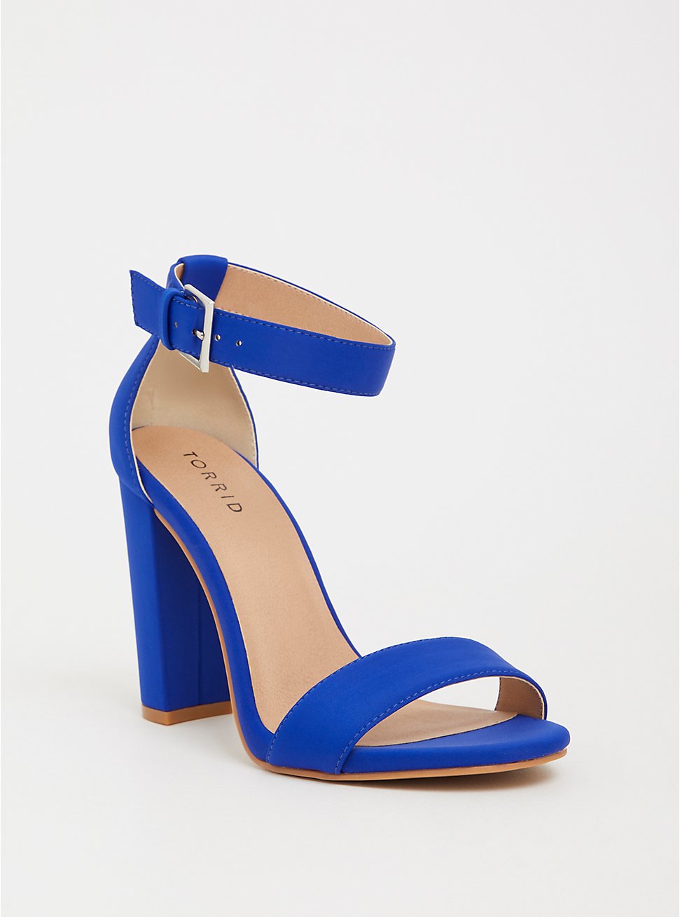 Plus Size - Blue Ankle Strap Heel Sandal (WW) - Torrid