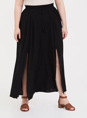 Plus Size - Maxi Challis Skirt - Torrid