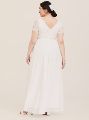 torrid special occasion white lace gown