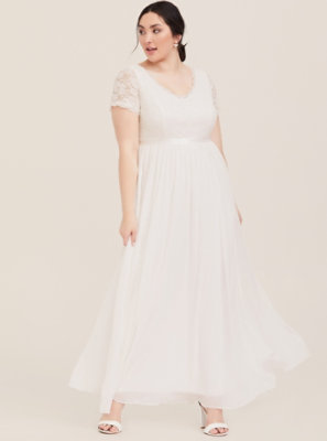 torrid special occasion white lace gown