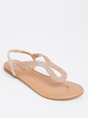 very rose gold sandals