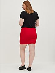 Plus Size Ruby Red Denim Mini Skirt, RUBY TUESDAY, alternate