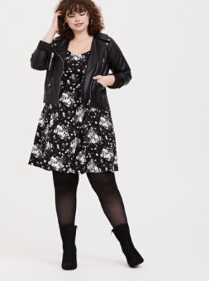 torrid black skull dress