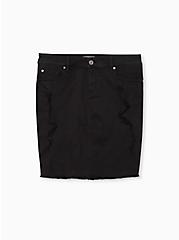 Mini Denim Skirt - Black, VINTAGE BLACK, hi-res