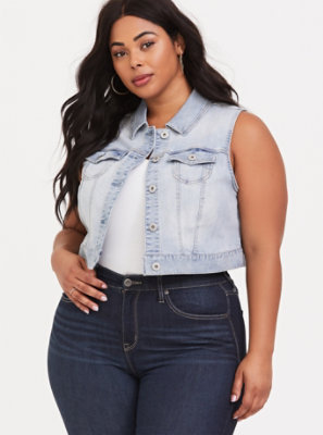 torrid jean vest