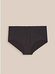 Seamless Smooth Mid-Rise Brief Panty, RICH BLACK, hi-res