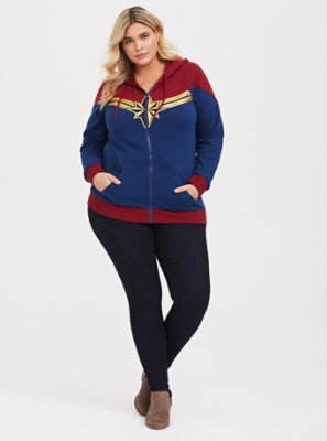 torrid captain marvel jacket