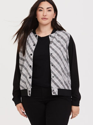 Plus Size - Twill Bomber Jacket - Torrid