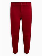 Bombshell Skinny Studio Luxe Ponte High-Rise Pant, RED, hi-res