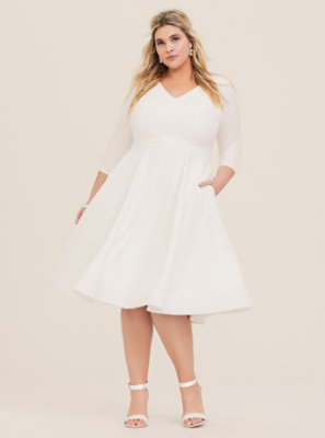 plus size white dress torrid