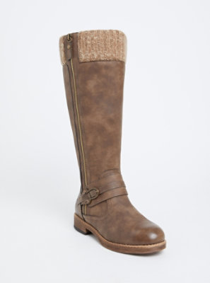wide calf sweater boots