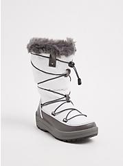 Plus Size Drawstring Cold Weather Boot (WW), WHITE, hi-res