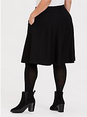 Mini Studio Luxe Ponte A-Line Skirt, DEEP BLACK, alternate