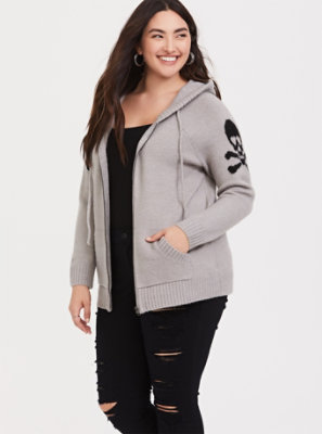 torrid skull hoodie