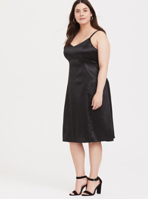 Plus Size Satin A-line Slip Dress - Torrid
