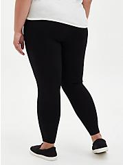 Plus Size Platinum Legging - Ponte Black , BLACK, alternate