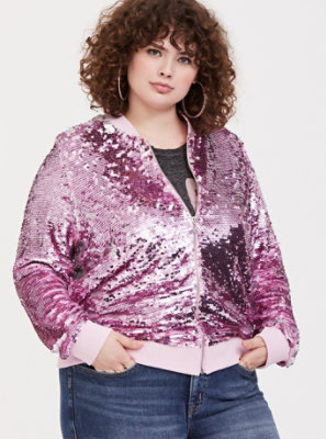 hot pink sequin jacket