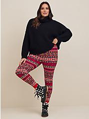 Full Length Signature Waist Sweater Legging, TEA BERRY, hi-res
