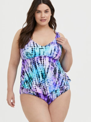 purple tankini swimsuit