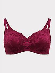 Full-Coverage Balconette Lightly Lined Exploded Floral Lace 360° Back Smoothing™ Bra, , hi-res