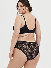 Plus Size Black 360° Back Smoothing™ Maximum Support Lightly Lined Full Coverage Bra, RICH BLACK, alternate