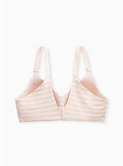 Plus Size Breast Cancer Awareness - Light Pink Stripe 360° Back Smoothing™ Lightly Lined Everyday Wire-Free Bra, PINK STRIPE, alternate