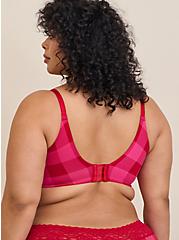 T-Shirt Lightly Lined Print 360° Back Smoothing™ Bra, TRADITIONAL BUFFALO PINK, alternate