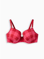 T-Shirt Lightly Lined Print 360° Back Smoothing™ Bra, TRADITIONAL BUFFALO PINK, hi-res