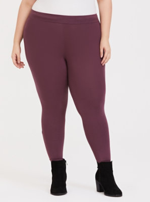 Plus Size - Premium Legging - Mauve Purple - Torrid