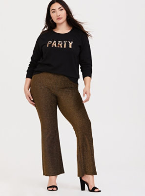 plus size fit and flare pants