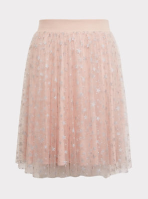 pink tulle skater dress