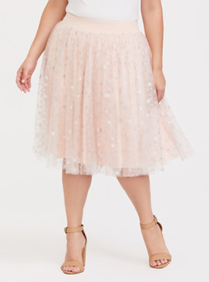 pink tulle skater dress