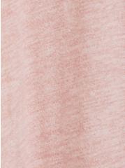 Plus Size Super Soft Plush Light Pink Drape Front Cardigan, PALE BLUSH, alternate