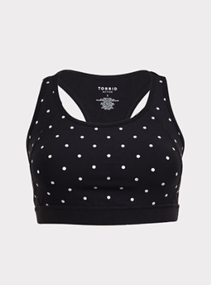 polka dot sports bra