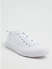 Canvas Lace-Up Sneaker (WW), WHITE CANVAS, hi-res