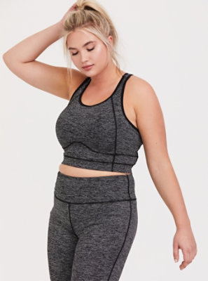 longline sports bra plus size