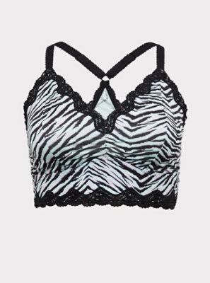 zebra print bralette