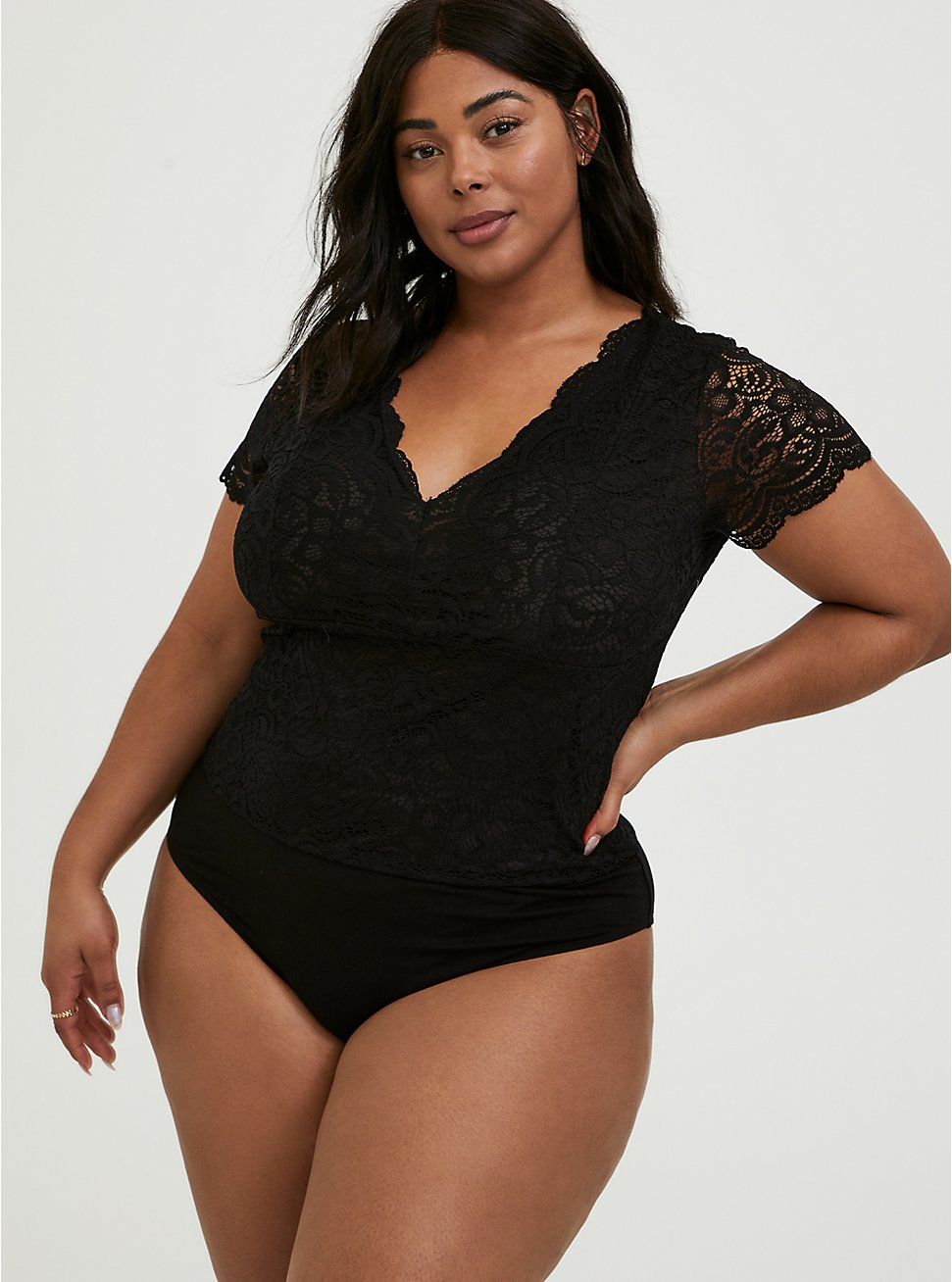 Pieces bodysuit discount 62% Black M WOMEN FASHION Shirts & T-shirts Lace 