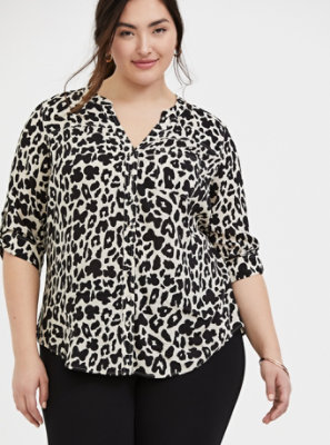 leopard print plus size clothing