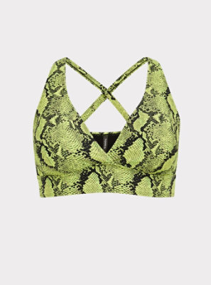 lime green snakeskin bathing suit