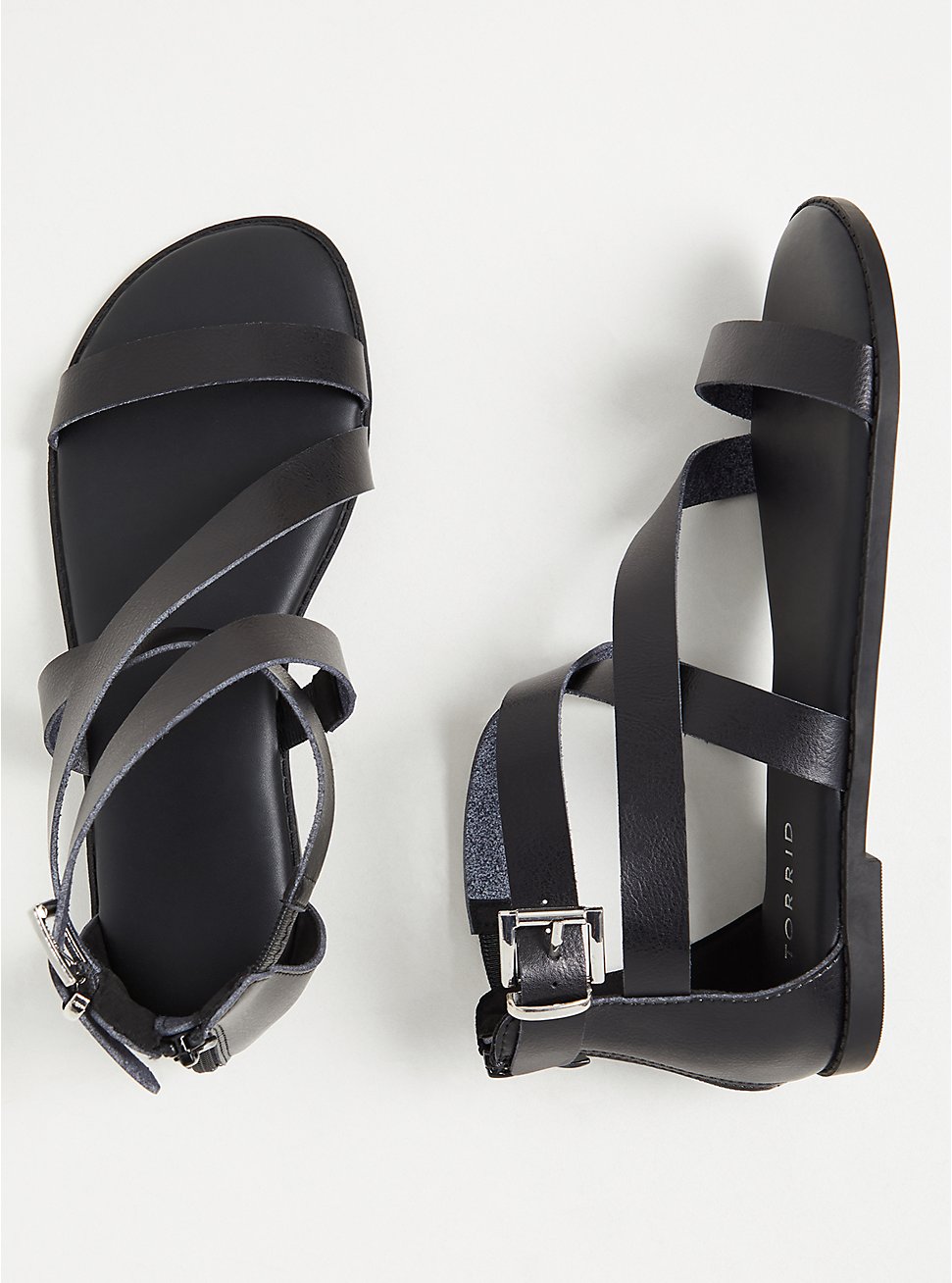Asymmetric Gladiator Sandal (WW), BLACK, hi-res