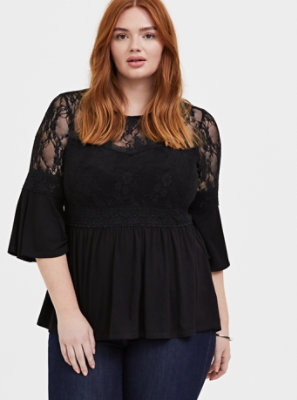 black top bell sleeves