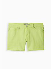 5 Inch Vintage Stretch Mid-Rise Short, LIME PUNCH, hi-res